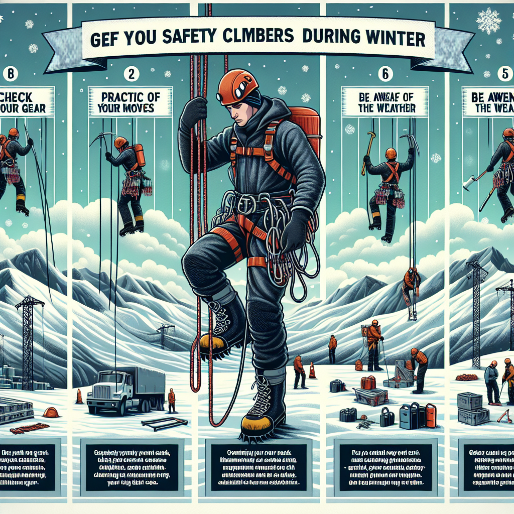 Jak pracować bezpiecznie podczas zimy? Porady dla alpinistów przemysłowych.